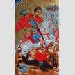 St George killing the dragon - Tempera on wood - 26x41cm